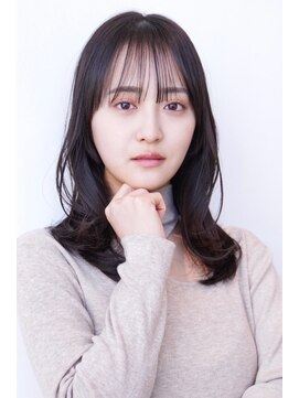 エースハバナ 渋谷(1 HAVANA) ミディアムレイヤー/20代30代大人かわいい/オリーブグレージュ