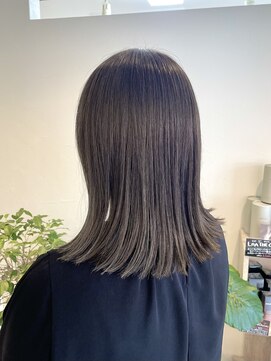 ギフト(Gift. hair&spa) 【Gift.hair&spa】ロブ×グリーンカラー