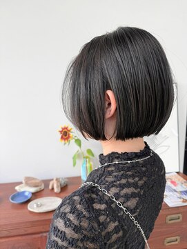 ヘアー アイス 御器所本店(HAIR ICI) 20代30代小顔くびれボブ◎ダークトーンカラー×美髪レイヤー