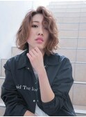■切りっぱなし無造作パーマミディM.SLASHセンター南15-12