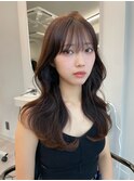 【天神美容室】韓国ヘア×ミルクティー×マロンブラウン