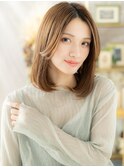 2wayバング小顔センターパート抜け感セミディc6浦和20代30代40代