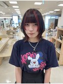 ハッシュカット/レイヤーカット/インナーカラー/平塚/湘南