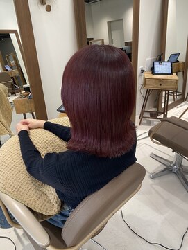 リル 茅ヶ崎(Liru:) くびれヘア/アプリコットオレンジ/夏のヘアアレンジ/茅ヶ崎