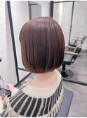 パツっと切りっぱなしミニボブ
