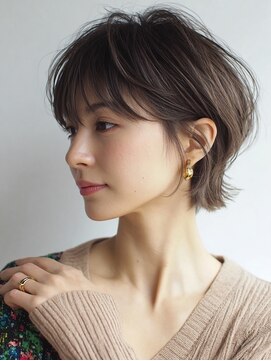 ハーツ(Heart's) ミセスショート×白髪ぼかしカラー30代40代50代60代