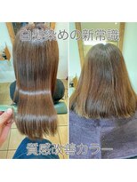 セックヘアデザイン(Sec hair design)&nbsp;白髪染めじゃない。艶と透明感で魅せる、あなたらしい髪色へ