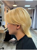 【CINQ】山崎 2回ブリーチブロンドカラー