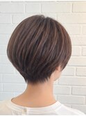 シアーベージュ×コンパクトショート