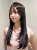 前髪イメチェンピンクベージュクールショートレイヤーカット