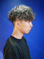 ボブ 小松(BOB) 10代20代メンズカットハイライトメッシュ波巻きパーマ