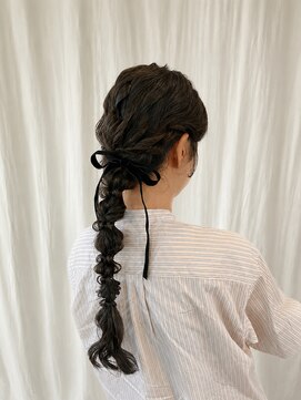 ココカラヘアー ニコ(cococara hair nico) ヘアセット/お呼ばれヘア/ロング/編みおろし