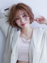 メノン 茨木店(Menon)&nbsp;ミルクブラウン　レイヤー　ショートボブ