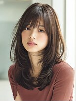 ダル 渋谷/表参道(DAL.)&nbsp;レイヤーカット/ダークグレージュ/ハッシュカット/前髪
