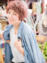 カバーヘア ブリス 戸田公園西口店(COVER HAIR bliss)&nbsp;くせ毛風オン眉小顔ピンクラベンダー戸田公園10代20代30代a!