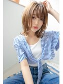sungoose　ショートボブニュアンスカラーセンターパート