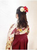 卒業式☆袴着付け＋ヘアセット