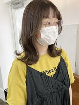 イコ 表参道原宿(ico)&nbsp;オリーブベージュ イルミナカラー くびれヘア