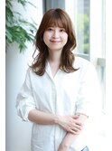 ふんわりウェーブ外ハネ