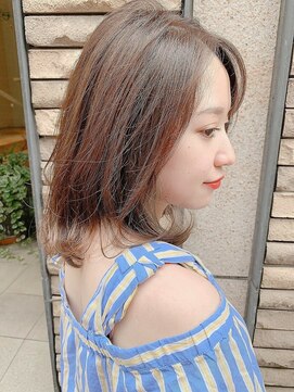 アフロディーテ ギンザ 秋葉原店(APHRODITE GINZA) 前髪/マチルダボブ/ピンクベージュ/インナーグレージュ/秋葉原