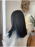 インナーカラー(ブルー)