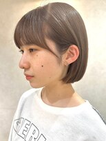 ロンドブルーム 天神大名店(Lond Bloom)&nbsp;ミルクティベージュカラーミニボブ大人ショートボブショート