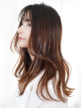 ラフィス ヘアー ポンテ 船橋店(La fith hair ponte) 【La fith】ゆる巻きウェーブスタイル×シースルーバング