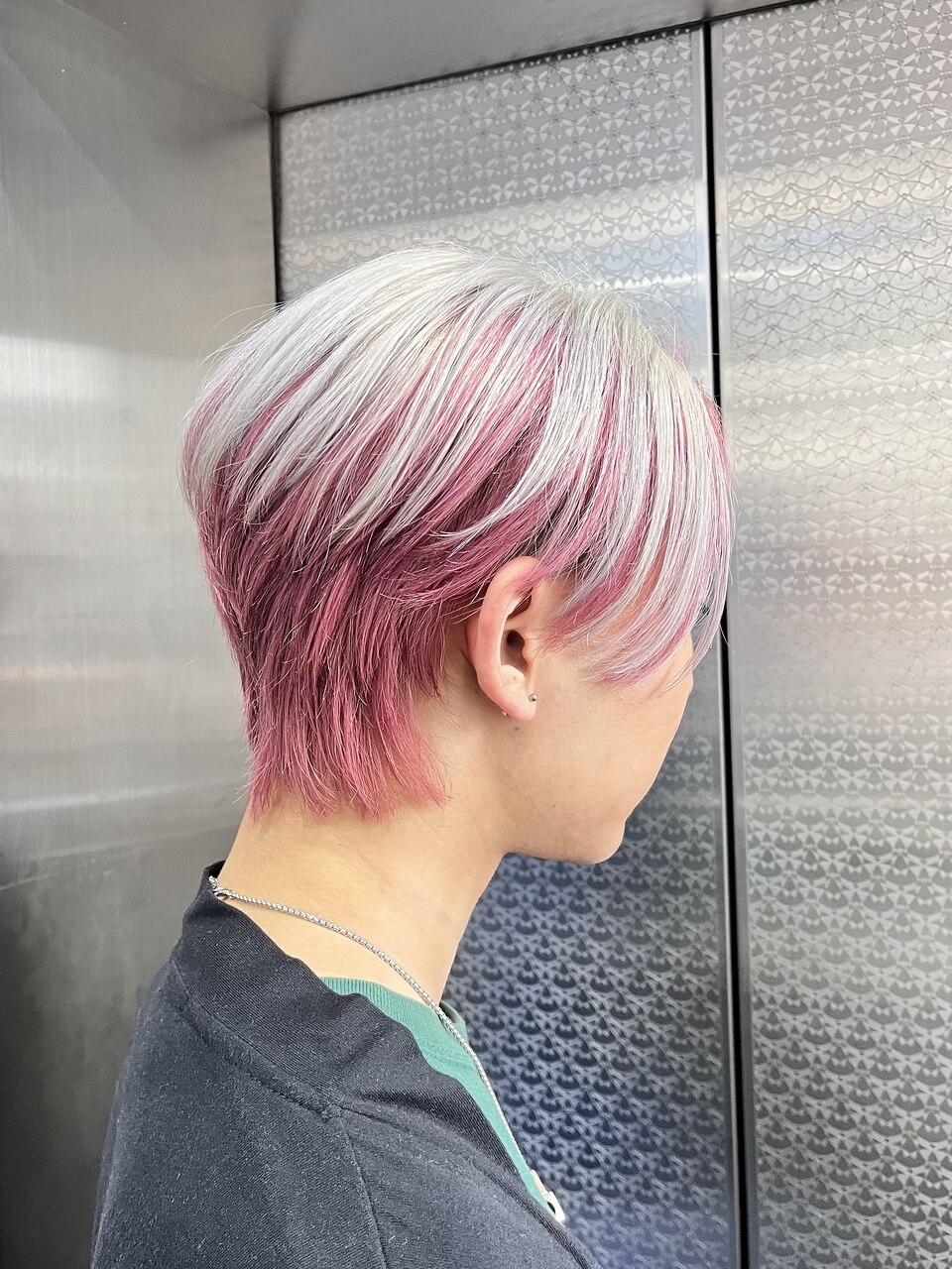 シルバー×ピンク メンズデザインカラー：L185205316｜ファイブバイジ