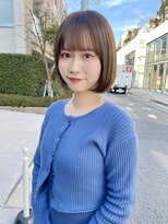 ノラ ヘアーサロン(NORA HAIR SALON)&nbsp;ナチュラル小顔前髪あり後れ毛サイドバング結べるボブくびれヘア