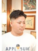 爽やかメンズショートメンズツーブロックアップバング