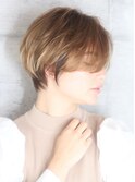 30代40代小顔イメチェンフルバング似合わせカットショートボブ