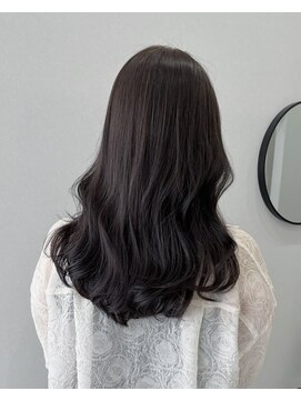 ソヨン 池袋店(SOYON) 黒髪/グレーベージュ/レイヤーロング/前髪パーマ/髪質改善