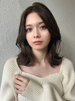 髪質改善＊オリーブベージュミディ＊美髪【Zinaセントラル銀座】