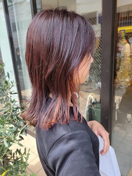 ヴィサージュメゾン(VISAGE maison) ピンクブラウン×サーモンピンク