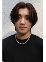 ヘアカロン 熊本本店(Hair CALON)&nbsp;メンズカットカラーブラウンカラーメンズミディアム熊本