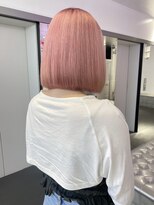 ダブルカラーピンクベージュケアブリーチハイトーン