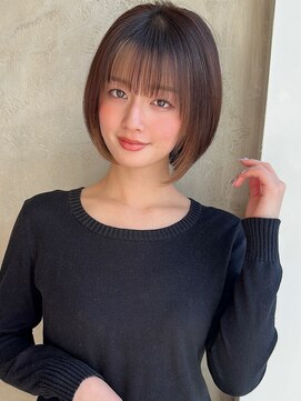 アフロート ルヴア(AFLOAT RUVUA) みねスタイル♪ 前下がり ひし形 ショートボブ 30代 40代 50代