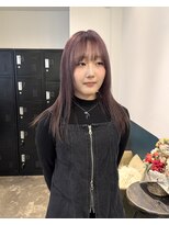 ヘアーブレイス(hair brace)&nbsp;ホワイトグレージュ/ミニウルフ/バイオレットカラー stylist聖斗