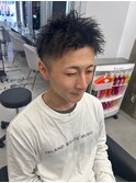 波巻きツイストスパイラルパーマ/フェザーパーマ/眉毛/メンズ