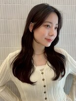 ポーチバイハニー オモテサンドウ(PORCH by HONEY omotesando) 小顔韓国風レイヤーワンホンダークグレージュデジタルパーマ1