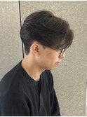 メンズナチュラルセンターパートニュアンスパーマフェザーパーマ