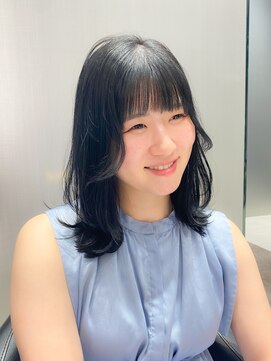 ハルキミナト ジャパン ヨコハマ(HARUKI MINATO japan YOKOHAMA) ミディアム/ブルーブラック/くびれミディ