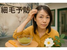 ユウ(you)の雰囲気（ヘナ、香草カラー、色葉でノンアルカリで細毛予防、エイジング）