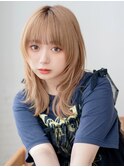 秋色◎20代30代40代小顔くびれミディアムレイヤー×艶髪