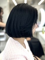 アイシー 表参道(ICY)&nbsp;ブルーブラック&ワンホン上品なボブヘア