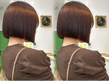 ニコ(Nico)の写真/顔立ちや骨格に合わせて最適なボブをご提案！縮毛矯正×ショートボブの組み合わせで自宅でも再現性抜群◎