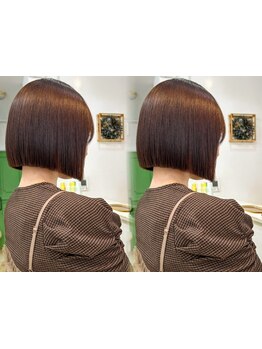 顔立ちや骨格に合わせて最適なボブをご提案！縮毛矯正×ショートボブの組み合わせで自宅でも再現性抜群◎