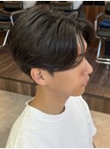 MEN’S HAIR/千葉駅/センターパート/曲がる縮毛矯正/齊藤大樹