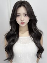 オリンテ バイ レシッド 表参道(orente by rcid)&nbsp;韓国レイヤーロング美髪大人ガーリーダークアッシュリタッチ前髪