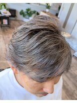 エゾンス(Aisance)&nbsp;メンズパーマ＆白髪ぼかしカラー